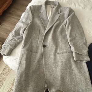 H&M Textured Gray Coat